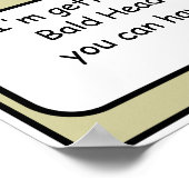 Poster drôle de Bald Head Island (Coin)