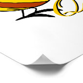 Poster drôle de bande dessinée queen bee avec texte (Coin)