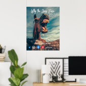 Poster drôle de carte postale de l'immobilier long visage (Bureau à domicile)