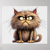 Poster drôle de chat (Devant)