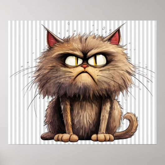 Poster drôle de chat (Devant)