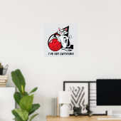 Poster drôle de chat Cattitude (Bureau à domicile)