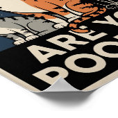 Poster drôle de chat | Es-Tu En Train De Cacher ? (Coin)