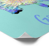 Poster Drôle de citation de chèvre (Coin)