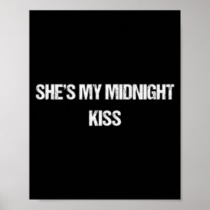 Poster Drôle de citation de couples romantiques Elle est