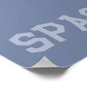 Poster drôle de crocodile dans l'espace dessin animé (Coin)