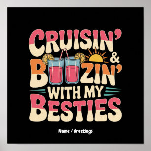 Poster Drôle de Croisière et de Bringue Avec Mes Meilleur