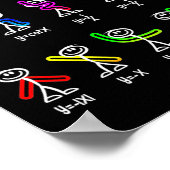 Poster Drôle de danse d'algèbre Fonction Prof de maths Ge (Coin)