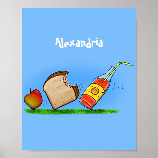 Poster Drôle de dessin animé de fourmis (Devant)