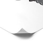 Poster drôle de dessin humoristique de mouton noir (Coin)