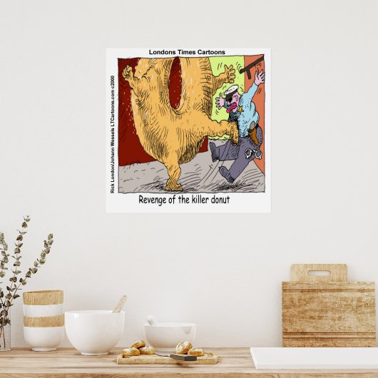 Poster Drôle De Dinut Vs Police (Cuisine)