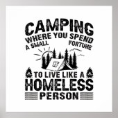 Poster Drôle de dire de camping (Devant)