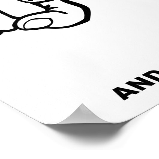 Poster drôle de fille You Go (Coin)