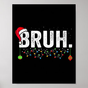 Poster Drôle de frère joyeux Noël pyjama famille hommes m