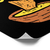 Poster Drôle de fromage Queso Cinco De Mayo Nacho Mex (Coin)