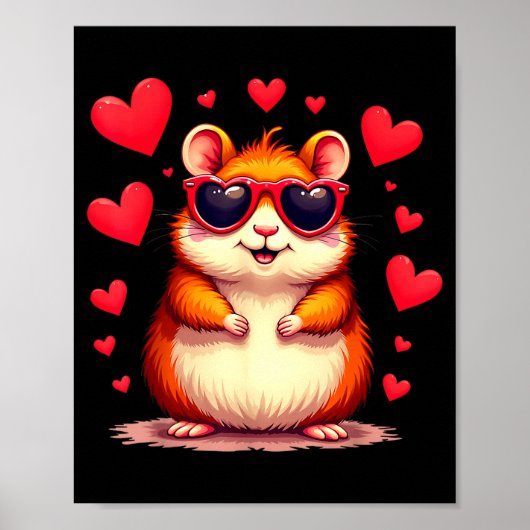 Poster Drôle de jour de la marmotte Mignon amateur de ham (Devant)
