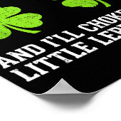 Poster Drôle de journée de la Saint-Patrick pour femmes t (Coin)