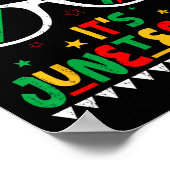 Poster Drôle de Juneteenth Garçons Filles Enfants Bruh C' (Coin)
