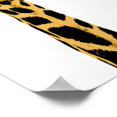 Poster drôle de la vache girafe (Coin)