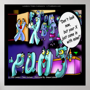 Poster drôle de l'ex-conjoint