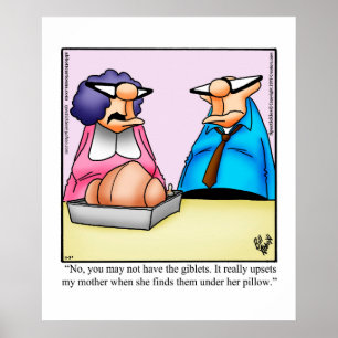 Poster drôle de l'Humour Thanksgiving