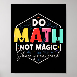 Poster Drôle de maths Retour à l'école Faites des maths p