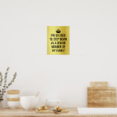 Poster Drôle de membre principal de la famille royale (Cuisine)