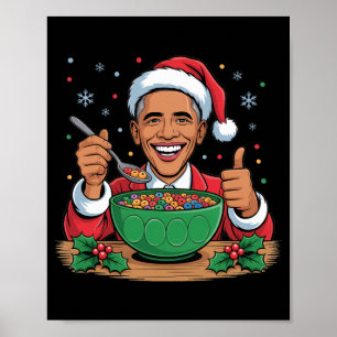 Poster Drôle de Noël 2026 Oma 2028 Père Noël Patriote