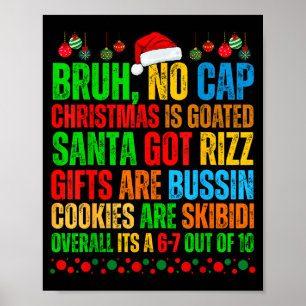 Poster Drôle de Noël Génération Alpha Gen A Argot Noël