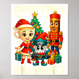 Poster Drôle de Noël Italien Brain Rot Italien Brainrot