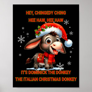 Poster Drôle de Noël Italien Noël Dominick Le