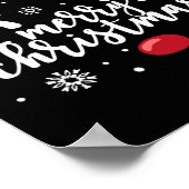Poster Drôle de Noël Message Caché Subtil Joyeux Noël R (Coin)
