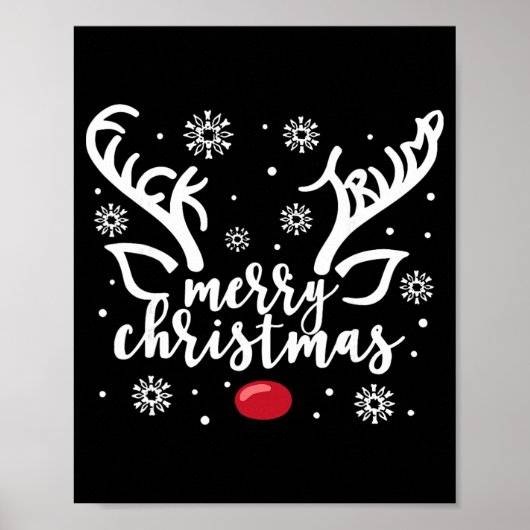 Poster Drôle de Noël Message Caché Subtil Joyeux Noël R (Devant)