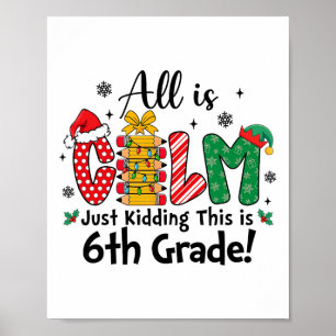 Poster Drôle de Noël Tout est calme, je plaisante, c'est
