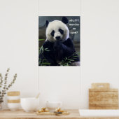 Poster Drôle De Panda, Lundi Alors Bientôt ? (Cuisine)