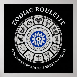 Poster drôle de panneaux Zodiac