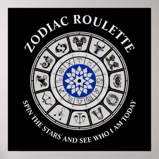 Poster drôle de panneaux Zodiac (Devant)