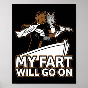 Poster Drôle de parodie de Titanic Alpha Wolf My Fart Wil