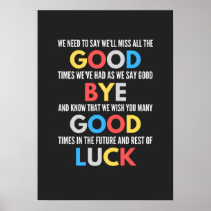 Poster Drôle de partir Adieu