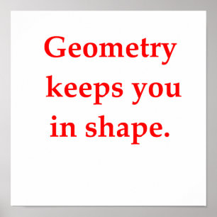 Poster drôle de plaisanterie mathématique