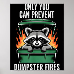 Poster Drôle de raton laveur vous seul pouvez empêcher le