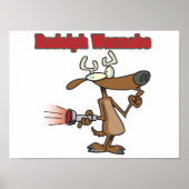 Poster drôle de renne wannabe (Devant)