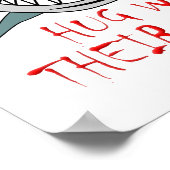 Poster drôle de requins serrés avec des bouches (Coin)