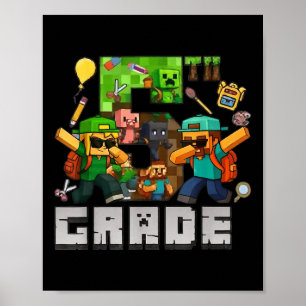 Poster Drôle De Retour À L'École Tee Joueurs De 5E Année