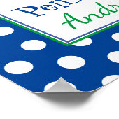 Poster Drôle de retraite Bonjour la pension bleue (Coin)