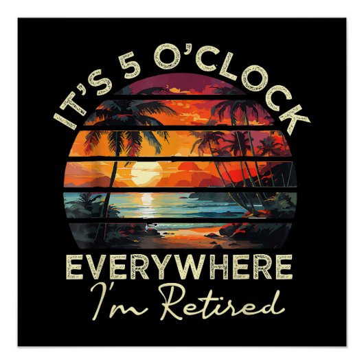 Poster Drôle de retraite c'est 5 heures partout (Devant)