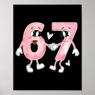 Poster Drôle de Saint-Valentin 6 7 Six Sept Mème Saint-Va