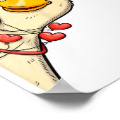 Poster Drôle de Saint-Valentin Oie 6 7 Six Sept Mème à as (Coin)