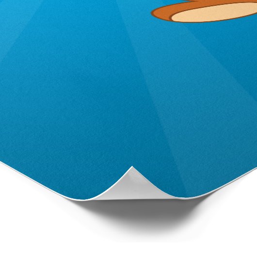 Poster drôle de singe, modifier le texte à votre t (Coin)