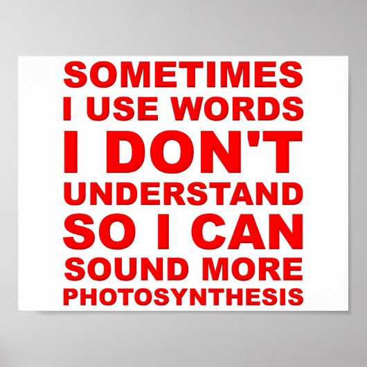 Poster drôle de Smart Words (Devant)